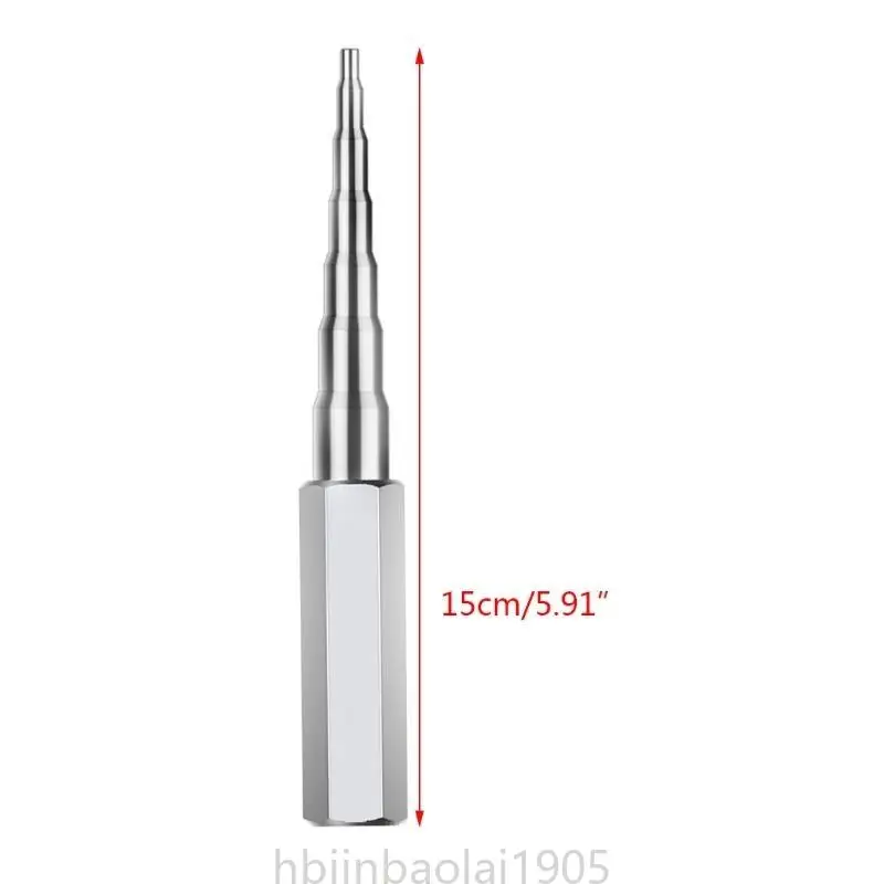 E74E 3/16”, 1/4”, 5/16”, 3/8, 1/2” and 5/8” 5 in 1 Pipe Tube Expander Hand Expanding Tool for Air Conditioner Repair
E74E 3/16”, 1/4”, 5/16”, 3/8, 1/2” and 5/8” 5 in 1 Pipe Tube Expander Hand Expanding Tool for Air Conditioner Repair