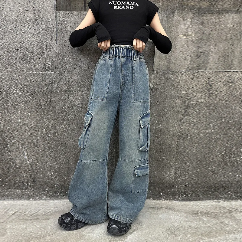 Girls Jeans Spring 2025 New Children's Foreign Loose Overalls Older pantalones baqueros
Girls Jeans Spring 2025 New Children's Foreign Loose Overalls Older pantalones baqueros