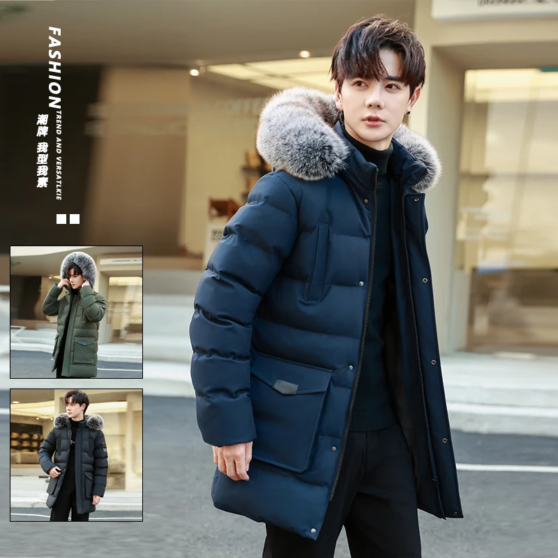 Hooded Men's Parker Coat Winter Warm Thick Zipper Coat Padded Overcoat Thick Fleece Parkas Vintage Streetwear Classic Jacket
Hooded Men's Parker Coat Winter Warm Thick Zipper Coat Padded Overcoat Thick Fleece Parkas Vintage Streetwear Classic Jacket