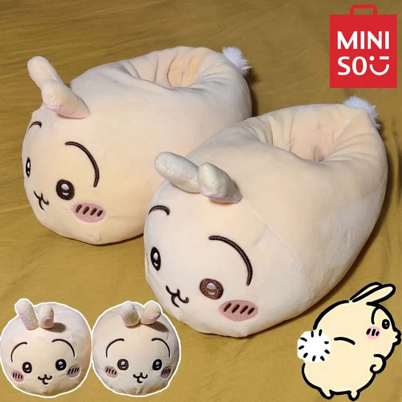 Sanrio Chiikawa Slippers Fashion Couple Autumn and Winter Home Indoor Non-slip Thick-soled Shoes Thickening Warm Plush Slippers
Sanrio Chiikawa Slippers Fashion Couple Autumn and Winter Home Indoor Non-slip Thick-soled Shoes Thickening Warm Plush Slippers
