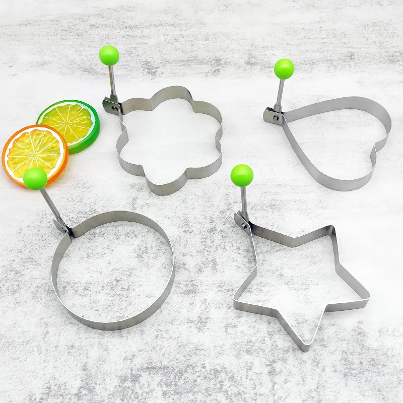 4pcs Stainless Steel Fried Egg Pancake Shaper Omelette Mould Set,Heart Flower Round Star Shaped Creative Fried Egg Mold
4pcs Stainless Steel Fried Egg Pancake Shaper Omelette Mould Set,Heart Flower Round Star Shaped Creative Fried Egg Mold