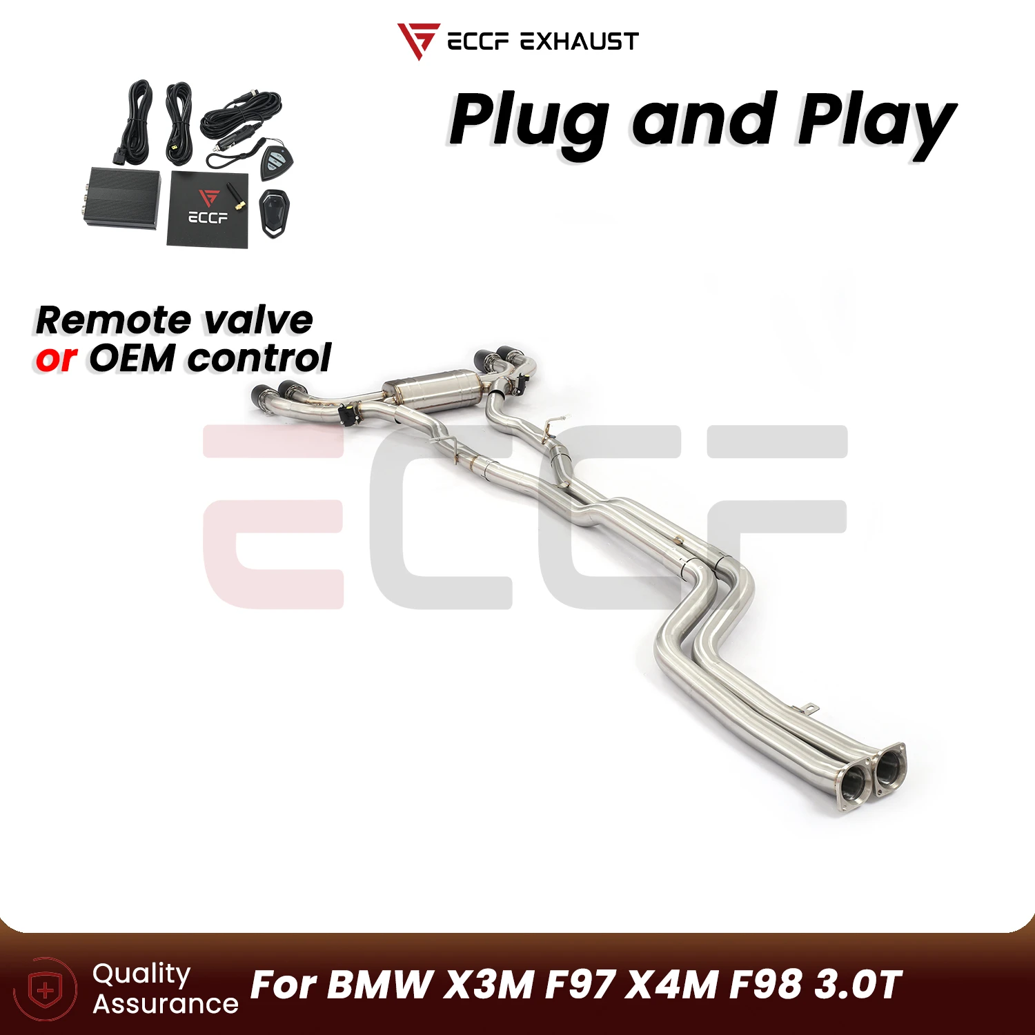 Sporty Stainless Steel Catback Exhaust FOR BMW X3M F97 X4M F98 3.0T Aggressive Exhaust Sound Plug and Play Performance Upgrade
Sporty Stainless Steel Catback Exhaust FOR BMW X3M F97 X4M F98 3.0T Aggressive Exhaust Sound Plug and Play Performance Upgrade