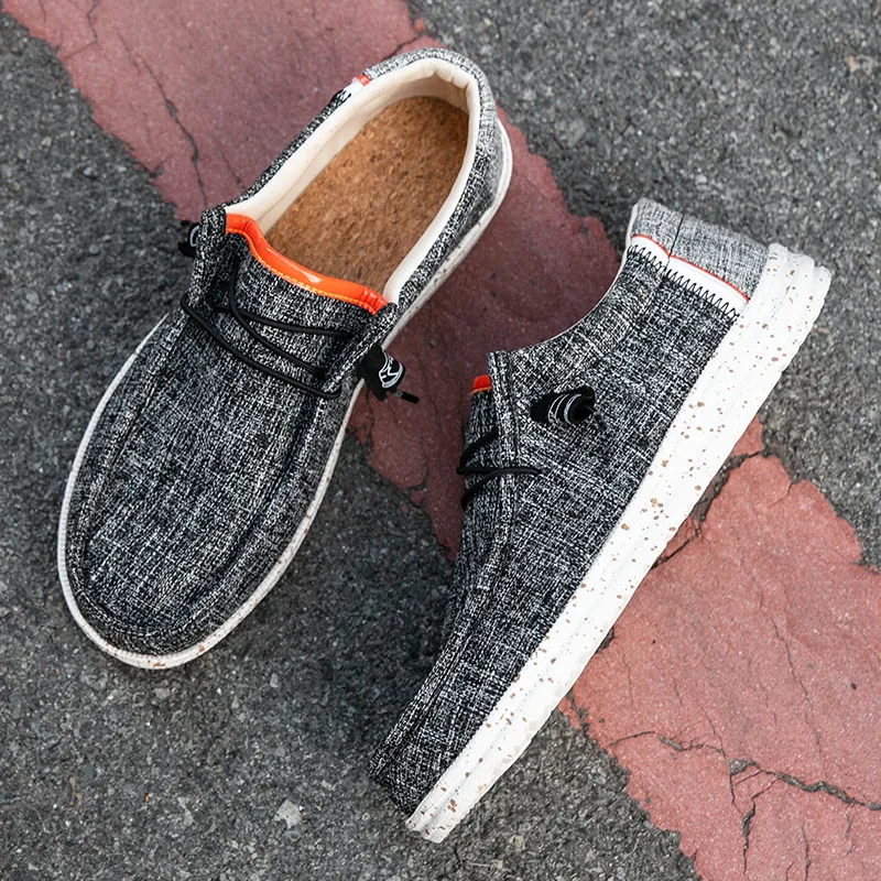 Men's Shoes Canvas Loafers Comfortable Breathable Men's Casual Driving Vulcanized Flat Men Walking Shoes
Men's Shoes Canvas Loafers Comfortable Breathable Men's Casual Driving Vulcanized Flat Men Walking Shoes