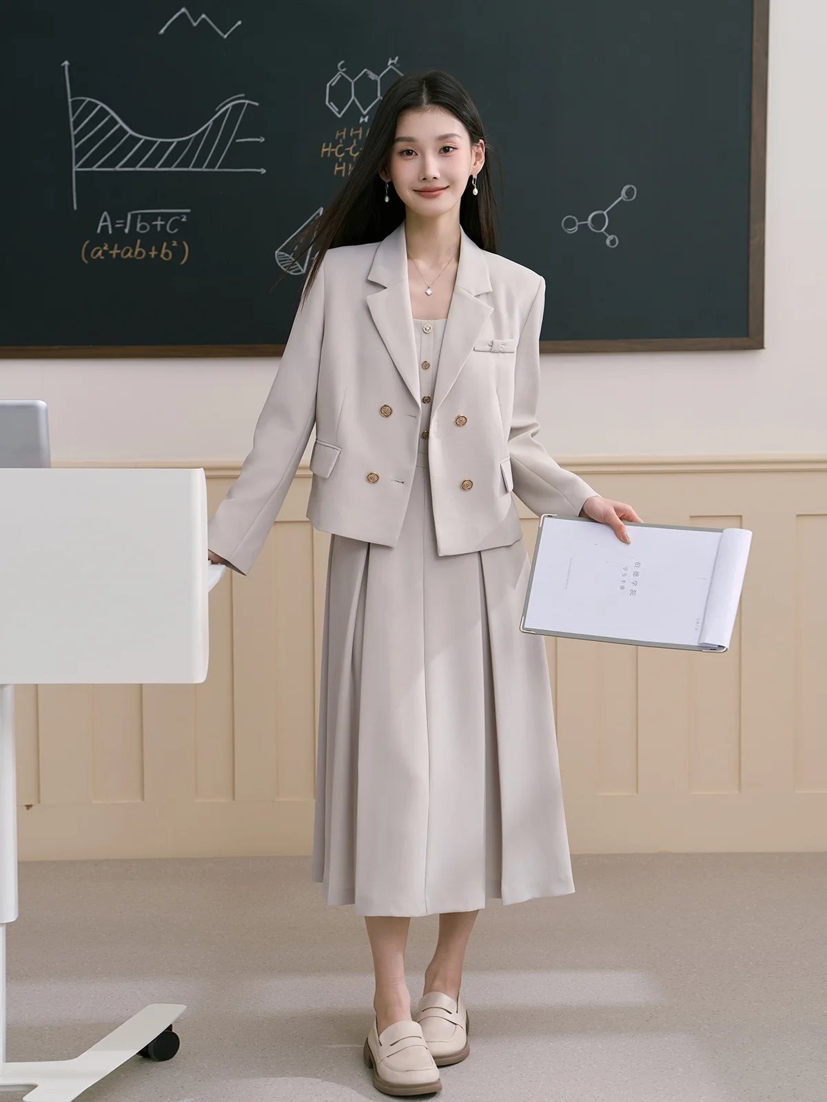 Berd Miss Beige Suit Jacket Women's Formal Workwear Interview Outfit Commute Skirt Set Professional Career Women's Ensemble
Berd Miss Beige Suit Jacket Women's Formal Workwear Interview Outfit Commute Skirt Set Professional Career Women's Ensemble