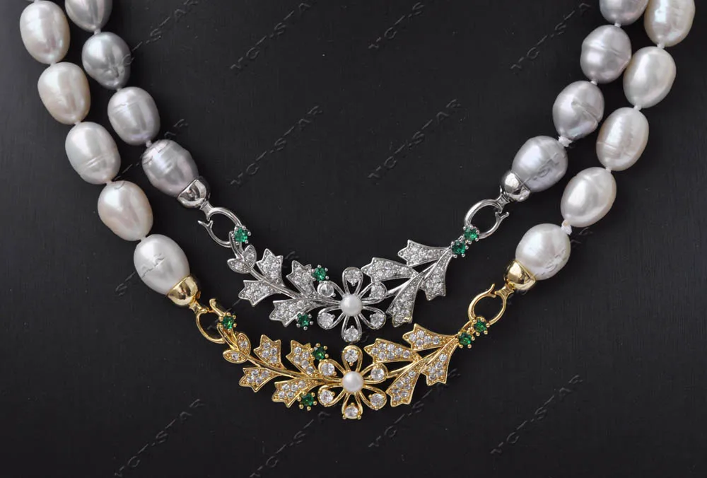 18'' White Gray Rice Freshwater Pearl Necklace butterfly branch Custom Jewelry (Z13606 )
18'' White Gray Rice Freshwater Pearl Necklace butterfly branch Custom Jewelry (Z13606 )