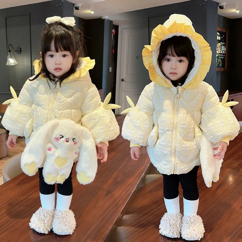 Kawaii Rabbit Girl Autumn Winter Jacket Cute Coats for Girls Warm Hooded Parka Snowsuit Windproof Children's Outerwear Clothing
Kawaii Rabbit Girl Autumn Winter Jacket Cute Coats for Girls Warm Hooded Parka Snowsuit Windproof Children's Outerwear Clothing