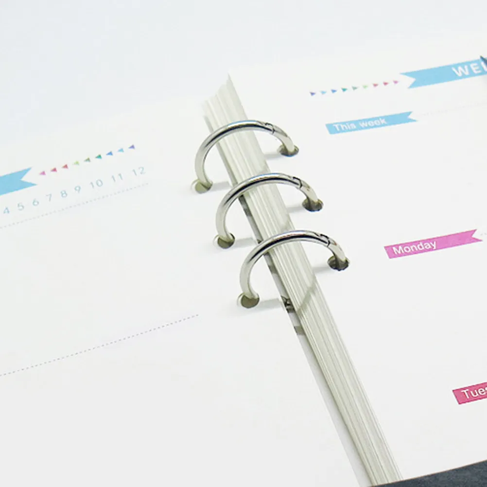 6Pcs 20Mm Premium Nickel-Plated 3-Ring Metal Binder Loops for Loose-Leaf Diary Planner Photo Album DIY Scrapbooking Book Binding
6Pcs 20Mm Premium Nickel-Plated 3-Ring Metal Binder Loops for Loose-Leaf Diary Planner Photo Album DIY Scrapbooking Book Binding
