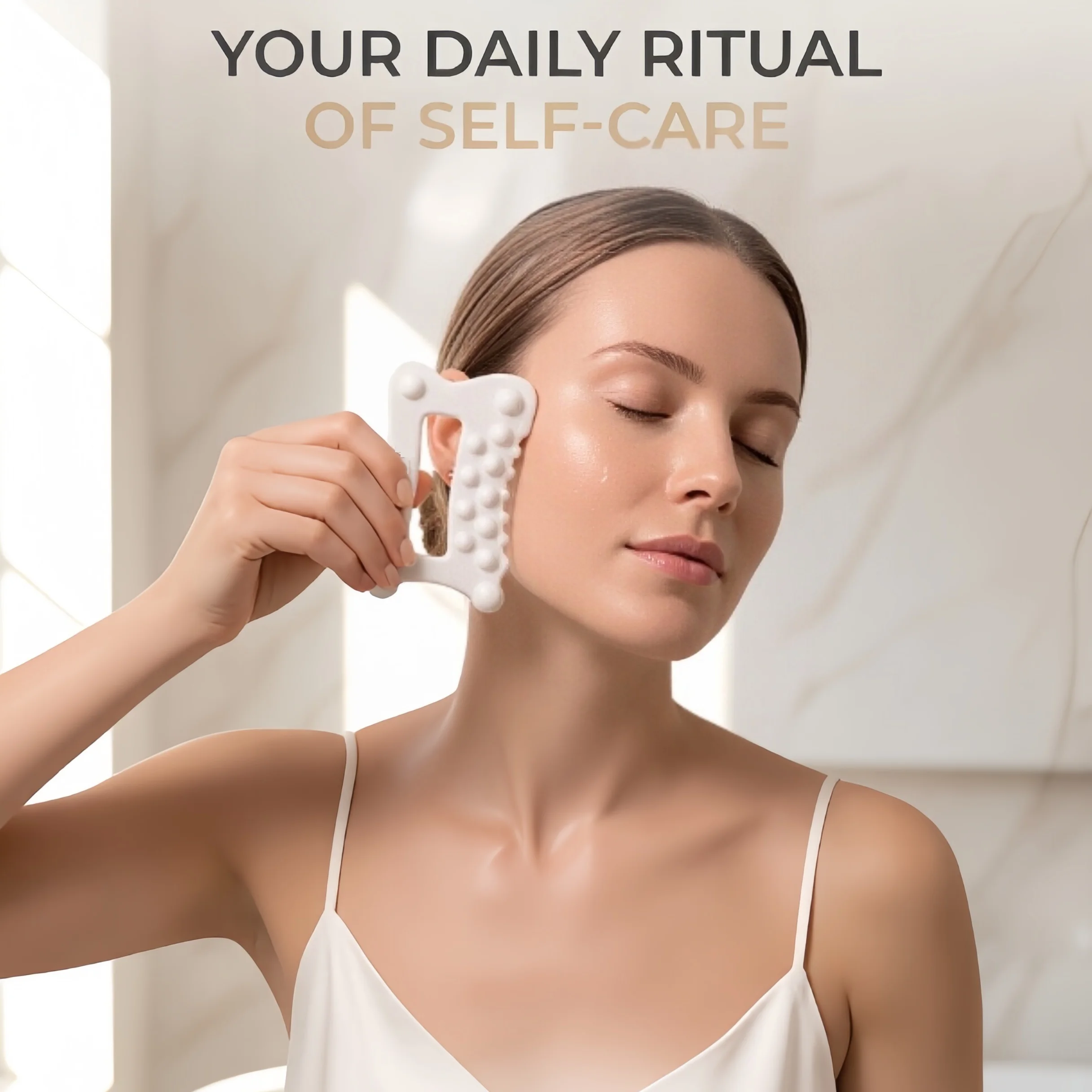 Ceramic Gua Sha Massager Lymphatic Circulation Face Body Swelling Trapezius Muscle
Ceramic Gua Sha Massager Lymphatic Circulation Face Body Swelling Trapezius Muscle