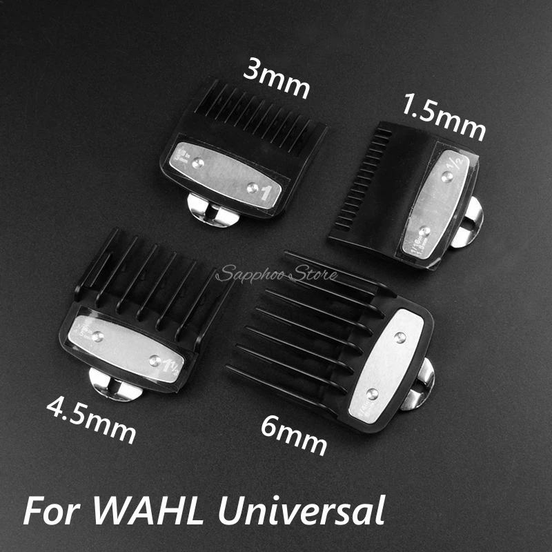 2/3/4pcs For Wahl Universal Hair Clipper Limit Comb Black Transparent Red Guide Trimmer Guards Attachment 1.5mm 3mm 4.5mm 6mm
2/3/4pcs For Wahl Universal Hair Clipper Limit Comb Black Transparent Red Guide Trimmer Guards Attachment 1.5mm 3mm 4.5mm 6mm
