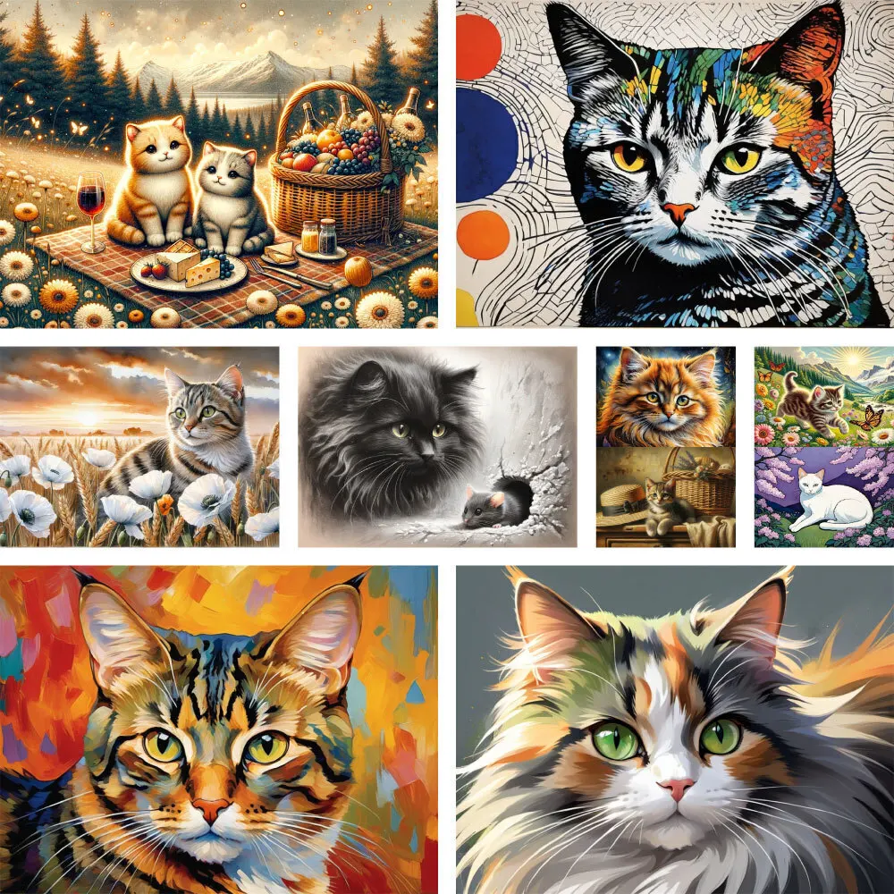 Animal Pet Cat Printed Canvas 11CT Cross-Stitch Embroidery Kit DMC Threads Hobby Handmade Craft Sewing Needle Counted Promotions
Animal Pet Cat Printed Canvas 11CT Cross-Stitch Embroidery Kit DMC Threads Hobby Handmade Craft Sewing Needle Counted Promotions