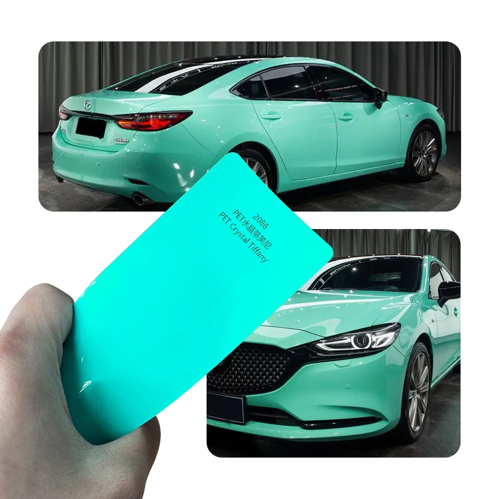 Crystal Tiffany Blue Car Vinyl Wrap Self Adhesive Air Release Bubble Free Full Body Color Change Sticker 1.52x18m
Crystal Tiffany Blue Car Vinyl Wrap Self Adhesive Air Release Bubble Free Full Body Color Change Sticker 1.52x18m