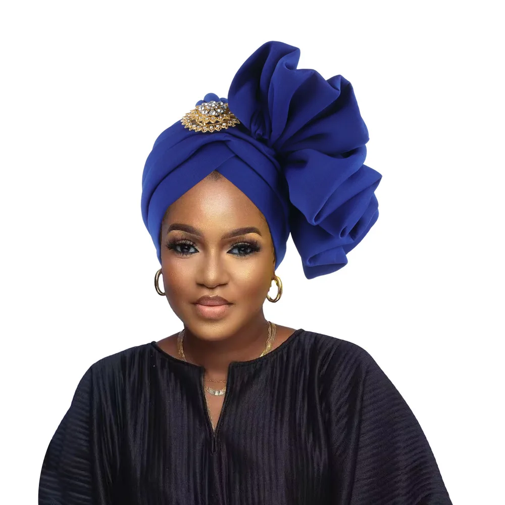 Diamonds Turban Cap for Women African Ruffled Auto Gele Headtie Female Head Wrap Wedding Party Headgear Nigeria Headscarf Bonnet
Diamonds Turban Cap for Women African Ruffled Auto Gele Headtie Female Head Wrap Wedding Party Headgear Nigeria Headscarf Bonnet