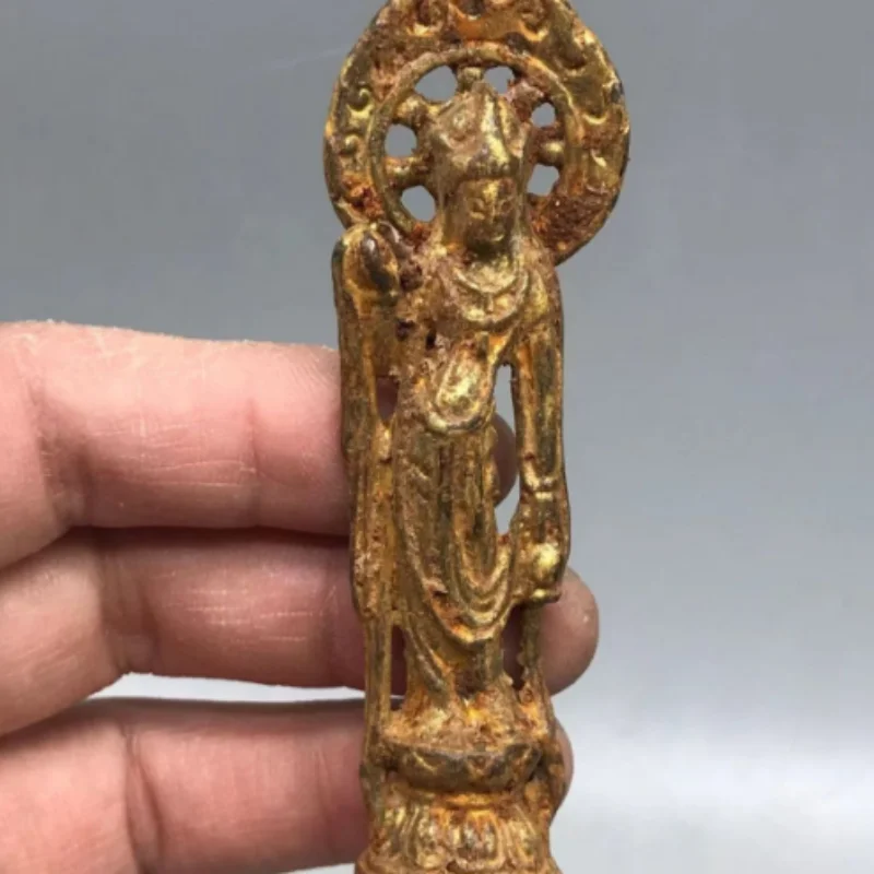 Antique copper alloy mini Buddha statue folk art collection craft home Buddhist halls decoration ornaments
Antique copper alloy mini Buddha statue folk art collection craft home Buddhist halls decoration ornaments