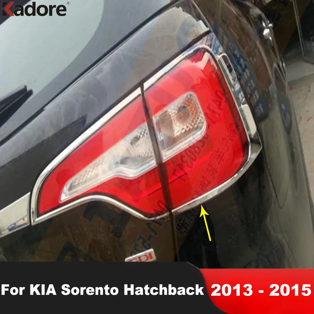 Rear Tail Light Lamp Cover Trim For KIA Sorento 2013 2014 2015 Hatchback Chrome Car Tailights Taillamp Frame Trims Accessories
Rear Tail Light Lamp Cover Trim For KIA Sorento 2013 2014 2015 Hatchback Chrome Car Tailights Taillamp Frame Trims Accessories
