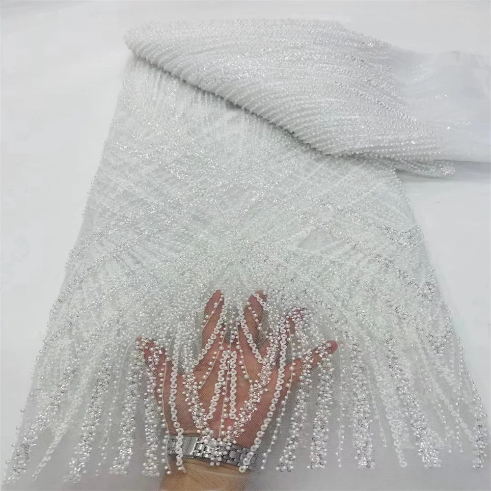 New Luxury African Lace Fabric 2023 High Quality Sequins Beaded Lace Fabric For Nigerian Wedding French Tulle Lace Fabric DP2904
New Luxury African Lace Fabric 2023 High Quality Sequins Beaded Lace Fabric For Nigerian Wedding French Tulle Lace Fabric DP2904