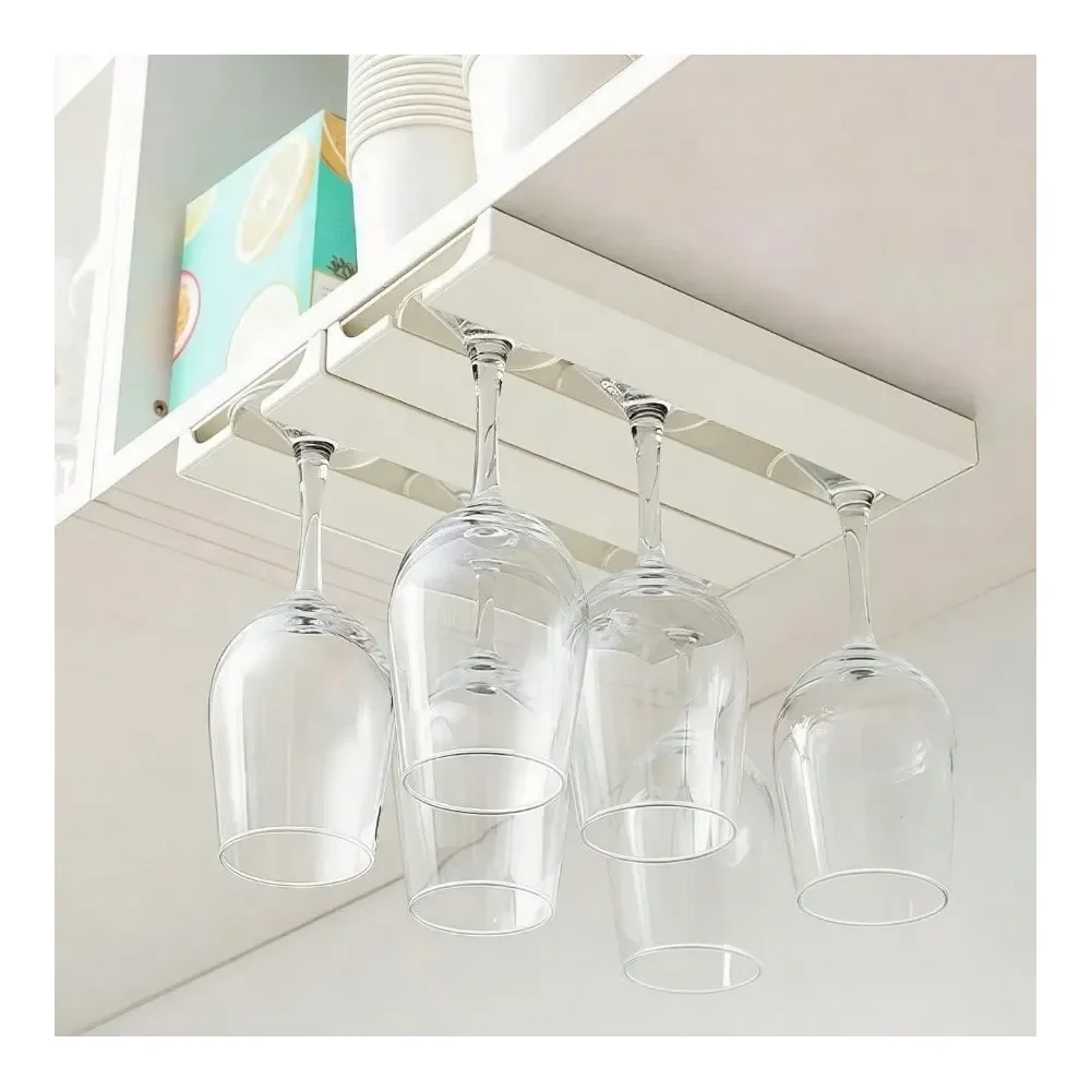 RIIPOO Wine Glass Rack Hangers Under Cabinet 2 Pack Wine Glasses Holders Under Shelf No Drill Under Counter Wine Glass Holder W
RIIPOO Wine Glass Rack Hangers Under Cabinet 2 Pack Wine Glasses Holders Under Shelf No Drill Under Counter Wine Glass Holder W
