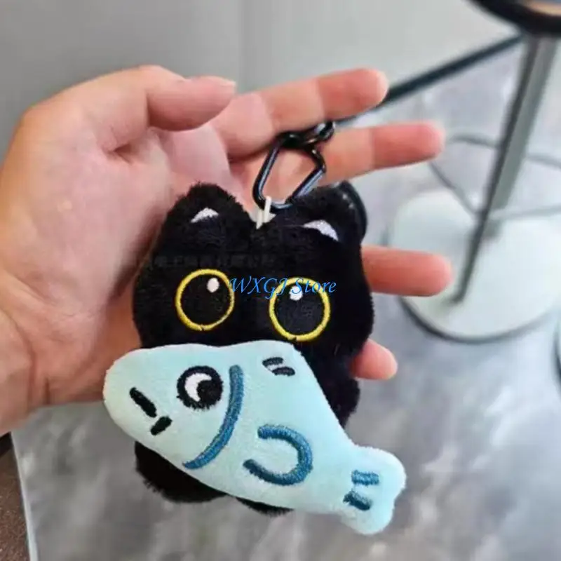 37JE Plush Cats Fish Keychain Pendant Lovely Hangings Decoration Bag Pendant
37JE Plush Cats Fish Keychain Pendant Lovely Hangings Decoration Bag Pendant