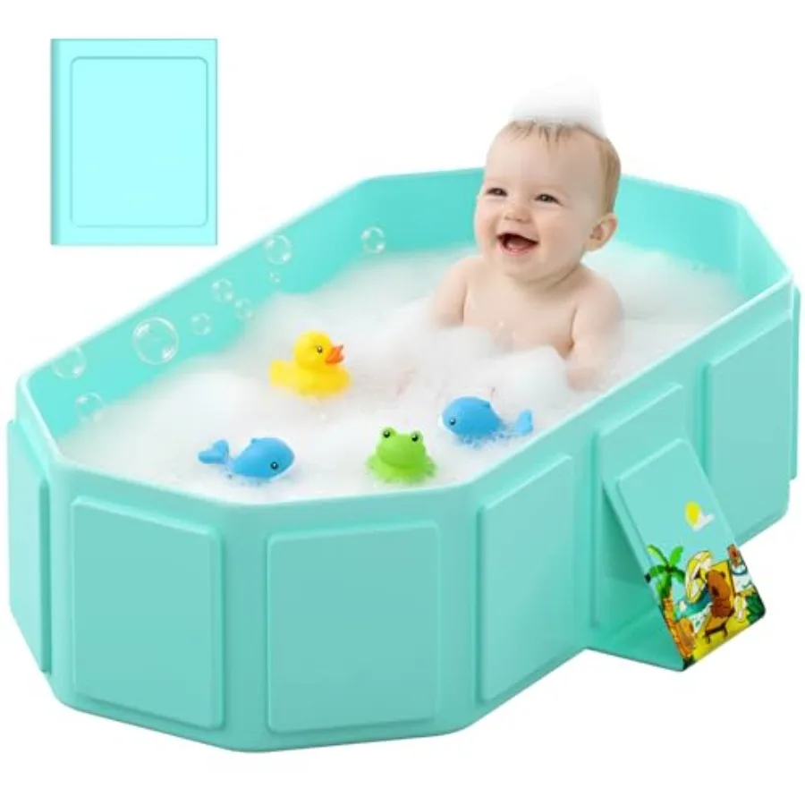 Collapsible Baby Bathtub, Toddler Bathtub with a Drain Plug, Folded for Storage Without Assembly, Suitable for Newborns to Todd
Collapsible Baby Bathtub, Toddler Bathtub with a Drain Plug, Folded for Storage Without Assembly, Suitable for Newborns to Todd