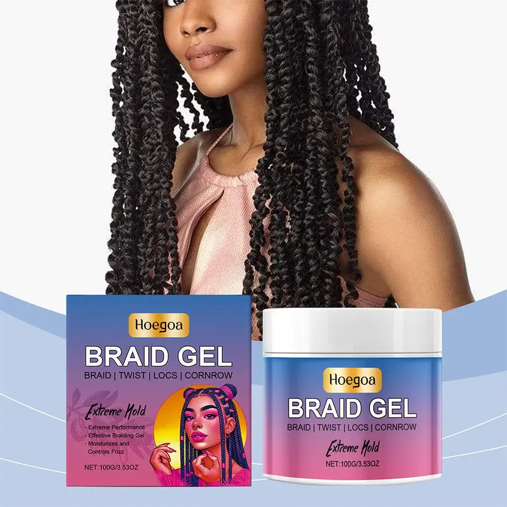 100g Styling Braiding Gel Wax Strong Hold Pomade Anti-Frizz Hair Smooth Lasting Shaping Cream Hair Broken Finishing C4U1
100g Styling Braiding Gel Wax Strong Hold Pomade Anti-Frizz Hair Smooth Lasting Shaping Cream Hair Broken Finishing C4U1