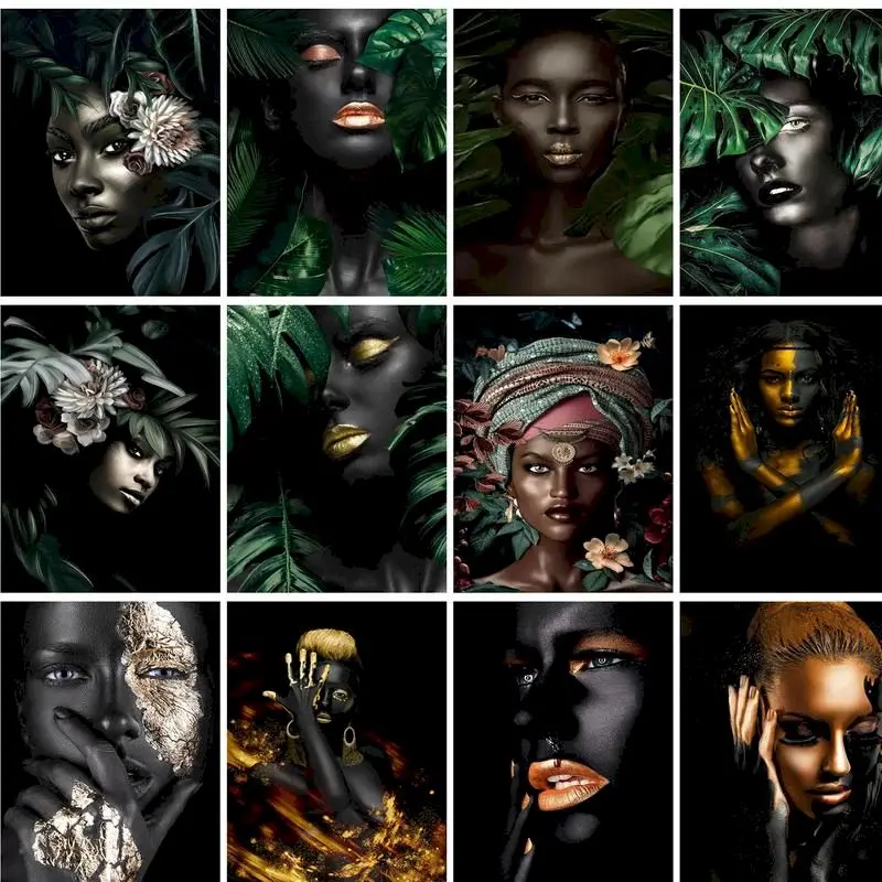 GATYZTORY 60x75cm Frame Painting By Numbers For Adults African Woman Figure Paint By Number Home Wall Decoration Crafts
GATYZTORY 60x75cm Frame Painting By Numbers For Adults African Woman Figure Paint By Number Home Wall Decoration Crafts