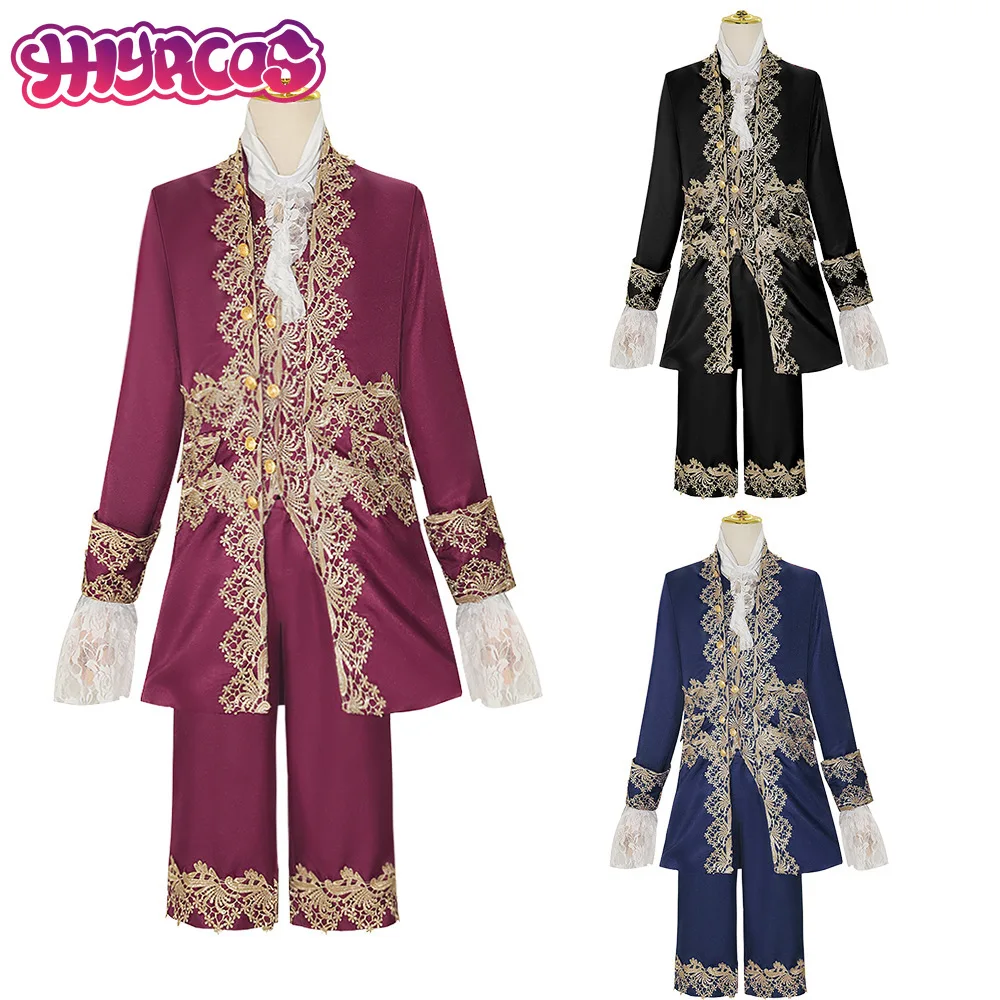 Men's Medieval Uniform Noble Court Rococo Medieval Cosplay Costume Retro 18th Century Colonial Outfit Halloween Costume
Men's Medieval Uniform Noble Court Rococo Medieval Cosplay Costume Retro 18th Century Colonial Outfit Halloween Costume
