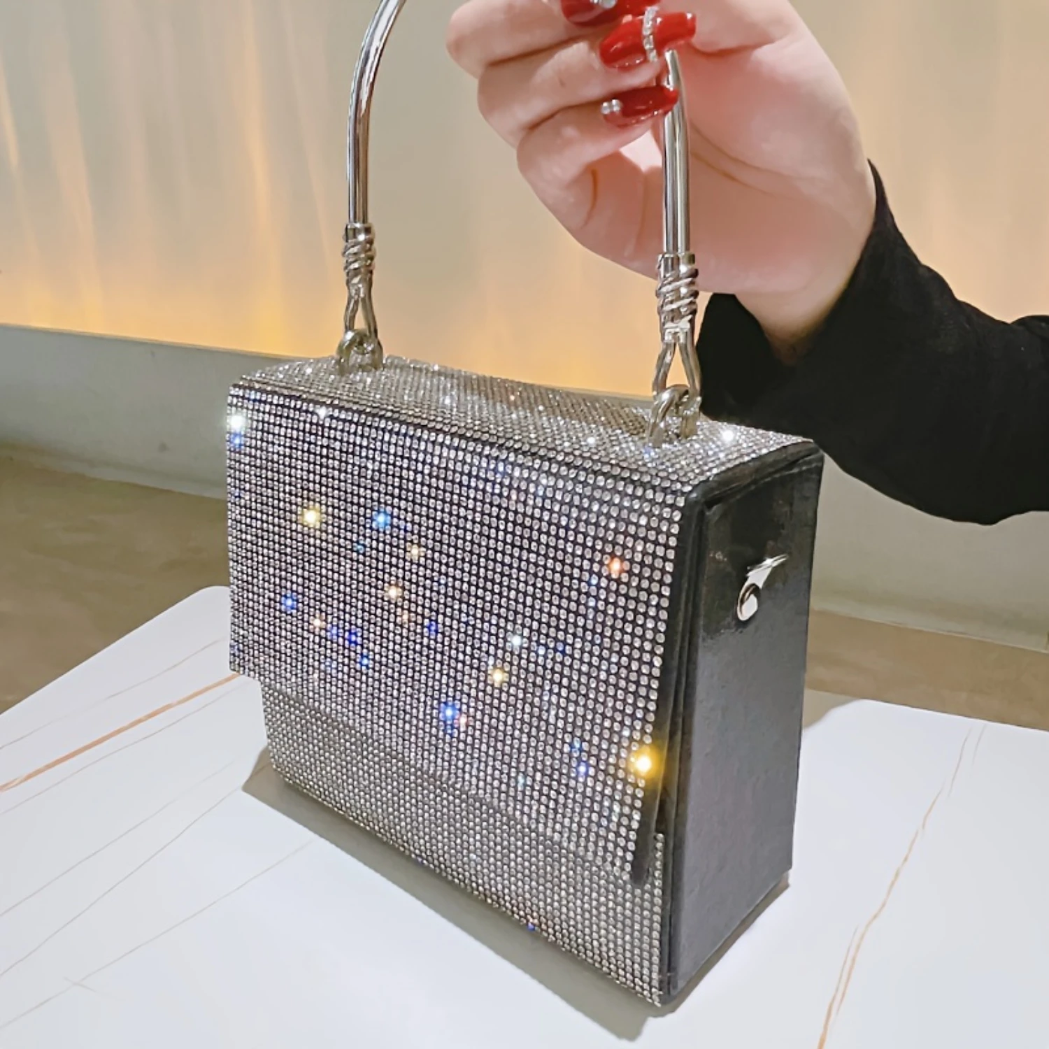 Fashion Envelope Style Rhinestone Evening Clutch Bag for Women - Luxury Purse with Sparkling Crystal Handbag
Fashion Envelope Style Rhinestone Evening Clutch Bag for Women - Luxury Purse with Sparkling Crystal Handbag
