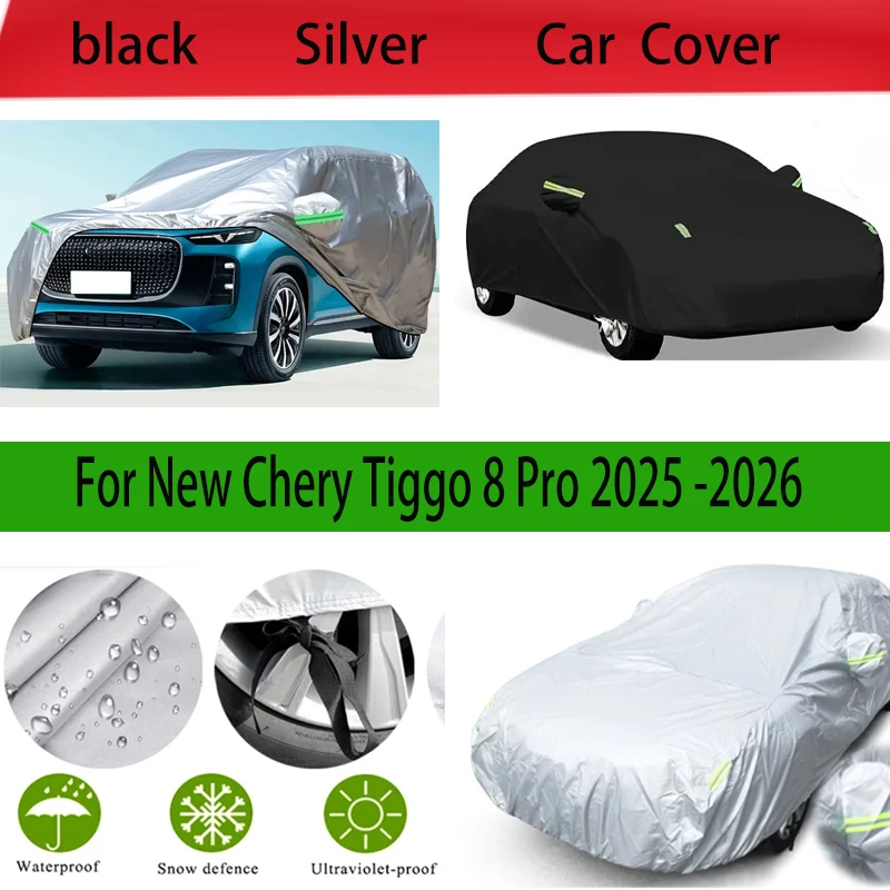 For New Chery Tiggo 8 Pro 2025 2026 Full Car Covers Outdoor Sun Anti UV Rain Snow Dust Protection Oxford Cloth Accessories
For New Chery Tiggo 8 Pro 2025 2026 Full Car Covers Outdoor Sun Anti UV Rain Snow Dust Protection Oxford Cloth Accessories