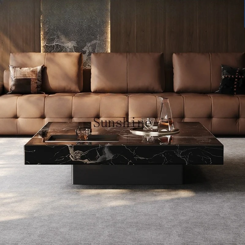 Living room household light luxury high-end marble square coffee table
Living room household light luxury high-end marble square coffee table