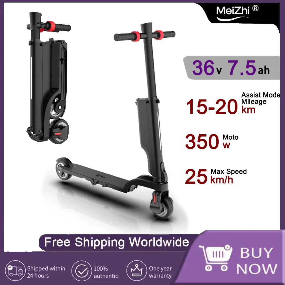 Foldable X6 Electric Scooter Featuring 7.5A 350W Motor, 36V Lithium-ion Battery, 5.5 Inch Wheels and 25KM/H Max Speed for Adults
Foldable X6 Electric Scooter Featuring 7.5A 350W Motor, 36V Lithium-ion Battery, 5.5 Inch Wheels and 25KM/H Max Speed for Adults