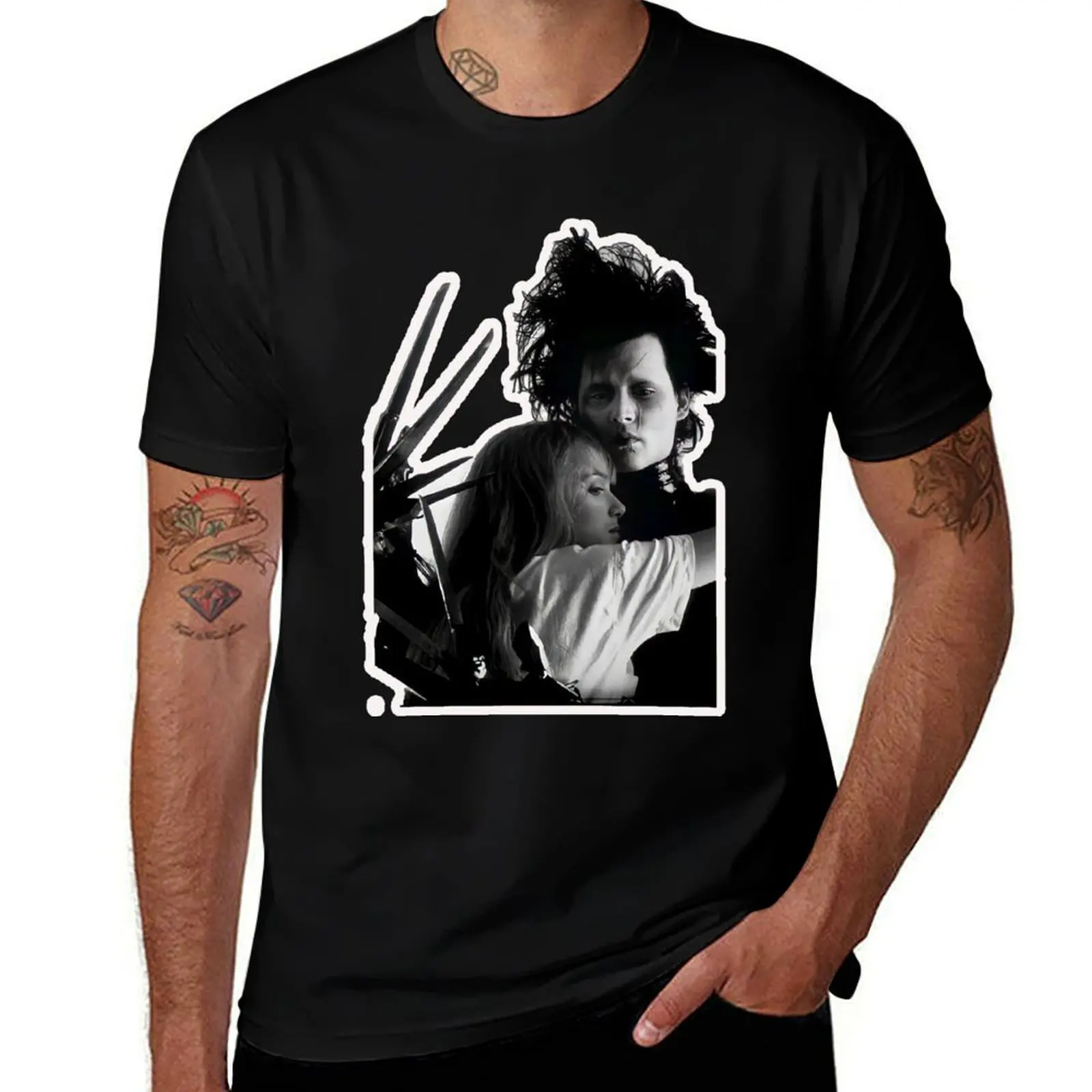 edward scissor hands and kim T-Shirt funny t shirts dark humor t shirts for man cotton T-Shirt
edward scissor hands and kim T-Shirt funny t shirts dark humor t shirts for man cotton T-Shirt