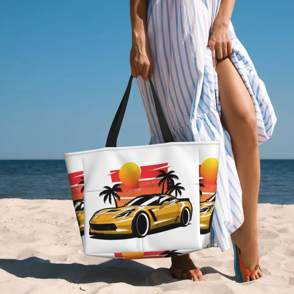 Yellow Corvette Z06 Sunset Palms Beach Tote Bag Sport Gym Yoga Duffle Large Tote Bag Women Travel Bag Fitness bag
Yellow Corvette Z06 Sunset Palms Beach Tote Bag Sport Gym Yoga Duffle Large Tote Bag Women Travel Bag Fitness bag