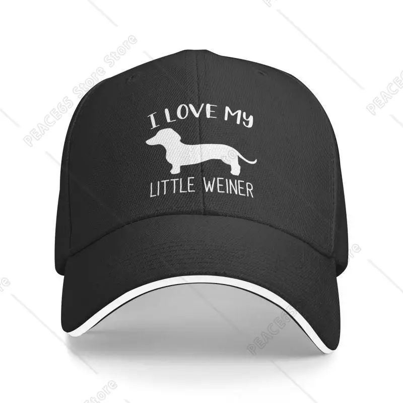 Fashion I Love My Little Weiner Baseball Cap for Women Men Adjustable Dachshund Dog Dad Hat Sun Protection
Fashion I Love My Little Weiner Baseball Cap for Women Men Adjustable Dachshund Dog Dad Hat Sun Protection