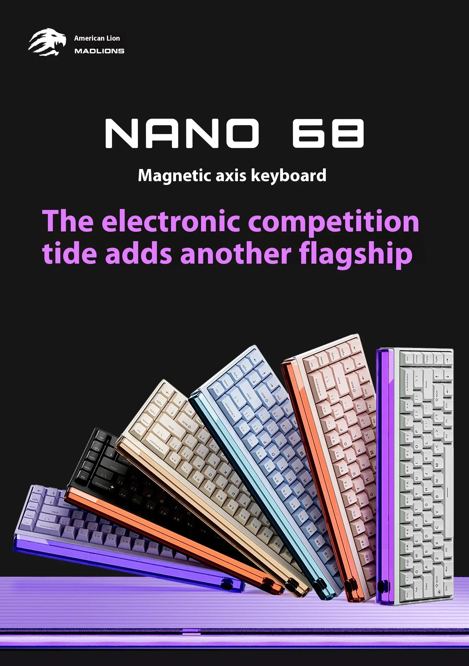 Madlions NANO68 PRO игровая проводная механическая клавиатура с магнитным переключателем RGB Hotswap 8000 Гц RT 0,01 мм DSK MT геймерская киберспортивная клавиатура
Madlions NANO68 PRO игровая проводная механическая клавиатура с магнитным переключателем RGB Hotswap 8000 Гц RT 0,01 мм DSK MT геймерская киберспортивная клавиатура