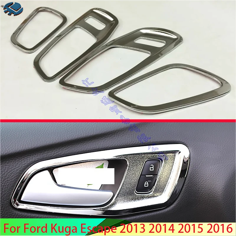 Для Ford Kuga Escape 2013 2014 2015 2016, автомобильные аксессуары, АБС-пластик, хромированная внутренняя дверная ручка, крышка, чаша, накладка, вставка, рамка
Для Ford Kuga Escape 2013 2014 2015 2016, автомобильные аксессуары, АБС-пластик, хромированная внутренняя дверная ручка, крышка, чаша, накладка, вставка, рамка