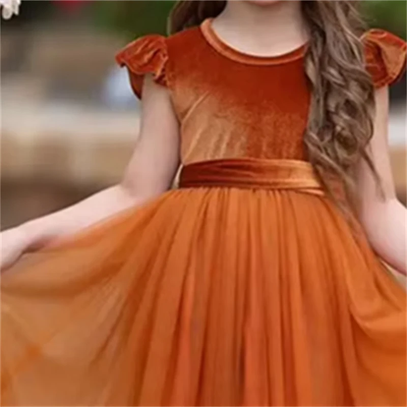 Customized Flower Girl Dress For Wedding Sleeveless High Waist Floor Length Elegant Kids Birthday Party First Communion Gown
Customized Flower Girl Dress For Wedding Sleeveless High Waist Floor Length Elegant Kids Birthday Party First Communion Gown