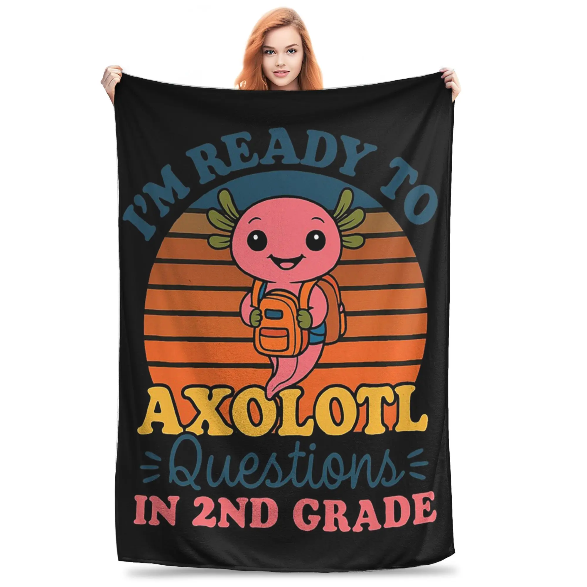 I'm Ready To Axolotl Questions In 2nd Grade Funny Back To School Bookish Blankets Flannel Throw Blanket for Home Bedroom Office
I'm Ready To Axolotl Questions In 2nd Grade Funny Back To School Bookish Blankets Flannel Throw Blanket for Home Bedroom Office