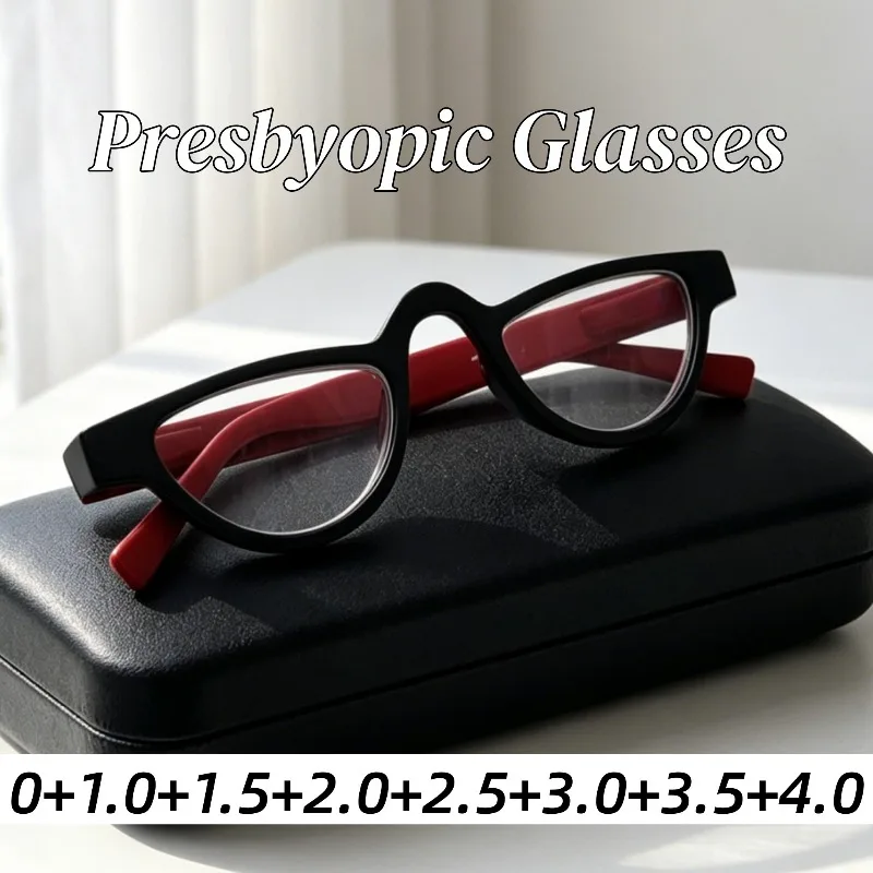 Fashion Vintage Cat Eye Small Frame Reading Eyeglasses Unisex New Outdoor Driving High Quality Comfortable Presbyopia Eyeglasses
Fashion Vintage Cat Eye Small Frame Reading Eyeglasses Unisex New Outdoor Driving High Quality Comfortable Presbyopia Eyeglasses