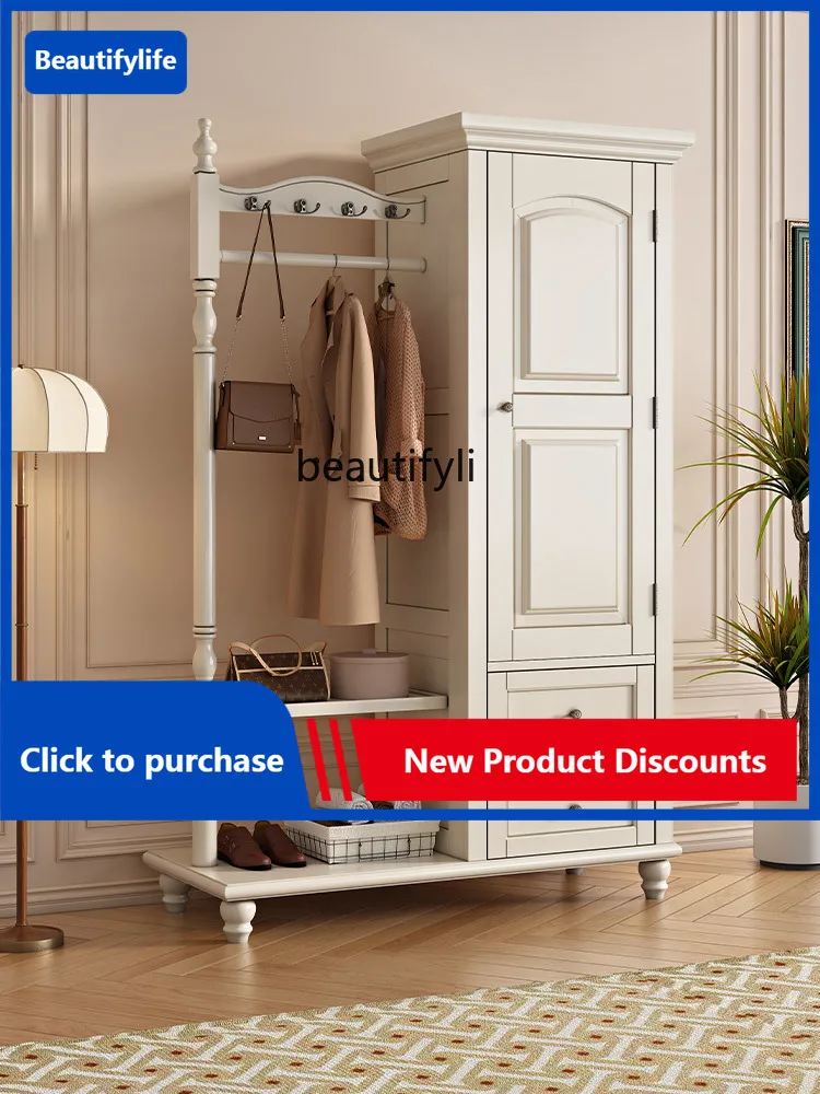 C85 American Country Cream Style White Solid Wood Coat Rack Floor Hanger Vertical Coat Rack
C85 American Country Cream Style White Solid Wood Coat Rack Floor Hanger Vertical Coat Rack