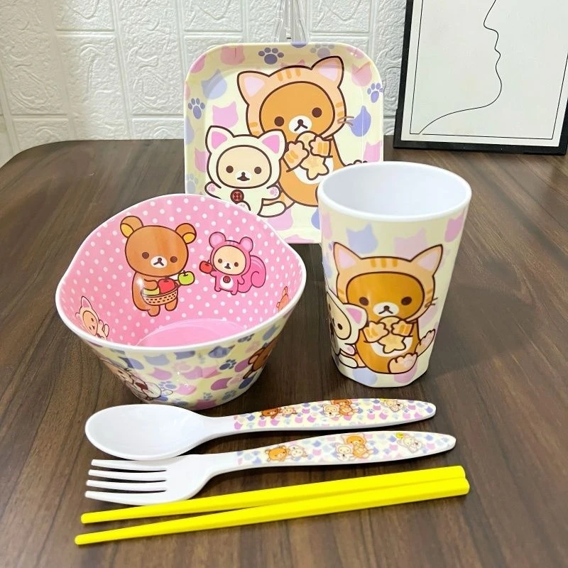 Rilakkuma милый мультфильм аниме окружающий детский набор мисок для риса посуда студенческая домашняя миска для супа креативные мебельные принадлежности 
Rilakkuma милый мультфильм аниме окружающий детский набор мисок для риса посуда студенческая домашняя миска для супа креативные мебельные принадлежности