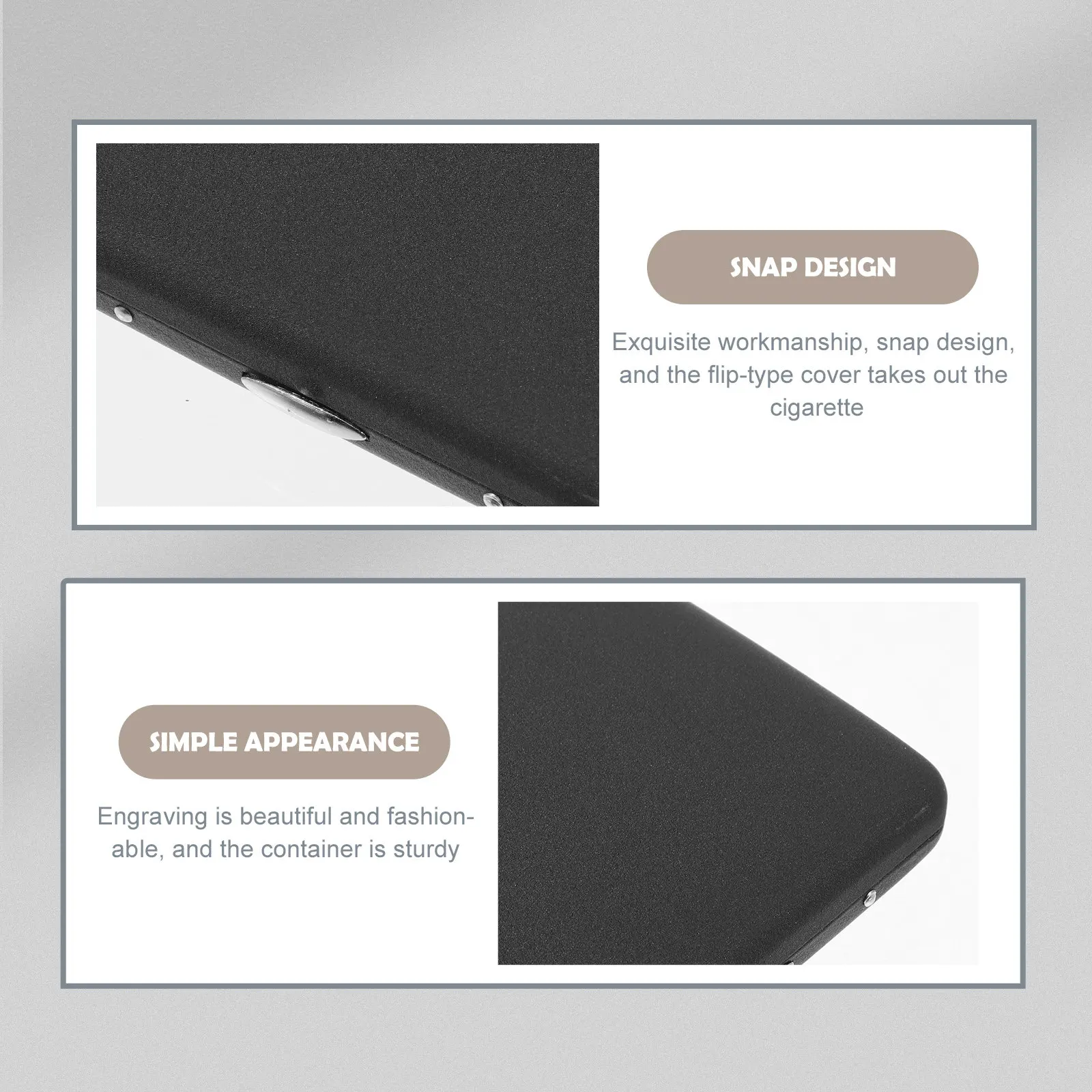 Cigarette Case Regular Protector Boxes Hard for Women Aluminum Black Metal Cigarettes
Cigarette Case Regular Protector Boxes Hard for Women Aluminum Black Metal Cigarettes