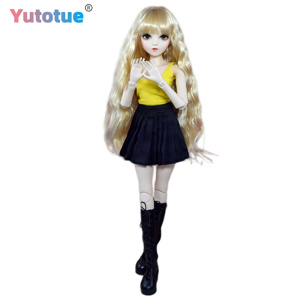 YUTOTUE 1/3 BJD Doll Toy 60cm Height Fashion Girl Doll with Removable Vest Dress Shoes Curly Wigs Lifelike
YUTOTUE 1/3 BJD Doll Toy 60cm Height Fashion Girl Doll with Removable Vest Dress Shoes Curly Wigs Lifelike