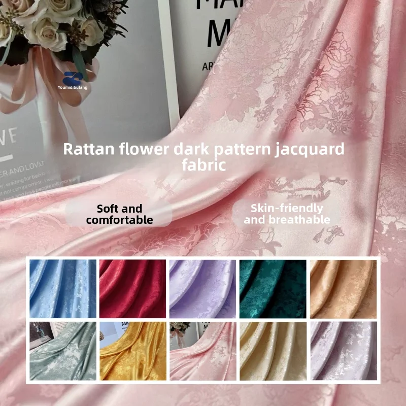 Vine Flower Vinegar Silk Jacquard Fabric for Soft DIY Sewing Shirt Dress Casual Wear Cotton-padded Jacket Material Cloth
Vine Flower Vinegar Silk Jacquard Fabric for Soft DIY Sewing Shirt Dress Casual Wear Cotton-padded Jacket Material Cloth