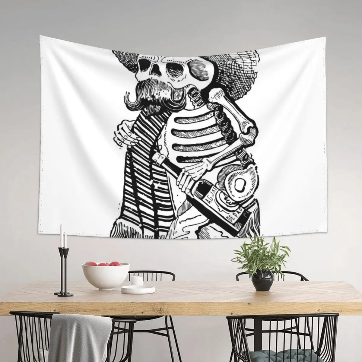 Calavera of Francisco Madero by Jose Posada Tapestry Room Decor Aesthetic Decor Home Tapestry 
Calavera of Francisco Madero by Jose Posada Tapestry Room Decor Aesthetic Decor Home Tapestry
