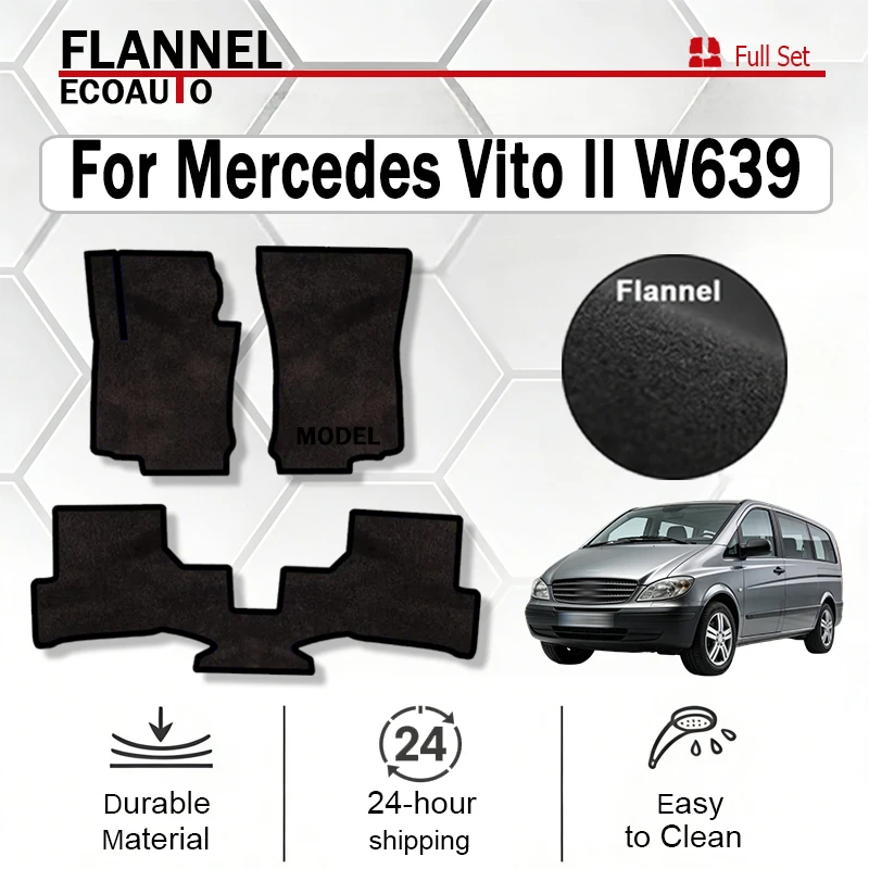 Автомобильные коврики ECOAUTO велюровые передние для Mercedes Vito II W639 коммерческий (2003-2014) - черные
Автомобильные коврики ECOAUTO велюровые передние для Mercedes Vito II W639 коммерческий (2003-2014) - черные
