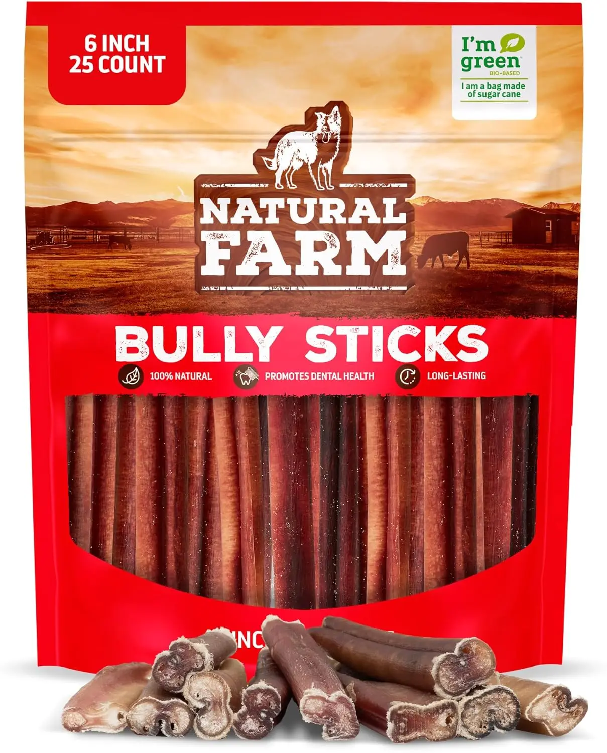 Odor-Free Bully Sticks, 6 Inch, 25 Count, Fully Digestible Beef Chews for Dogs, Grain-Free & Natural
Odor-Free Bully Sticks, 6 Inch, 25 Count, Fully Digestible Beef Chews for Dogs, Grain-Free & Natural