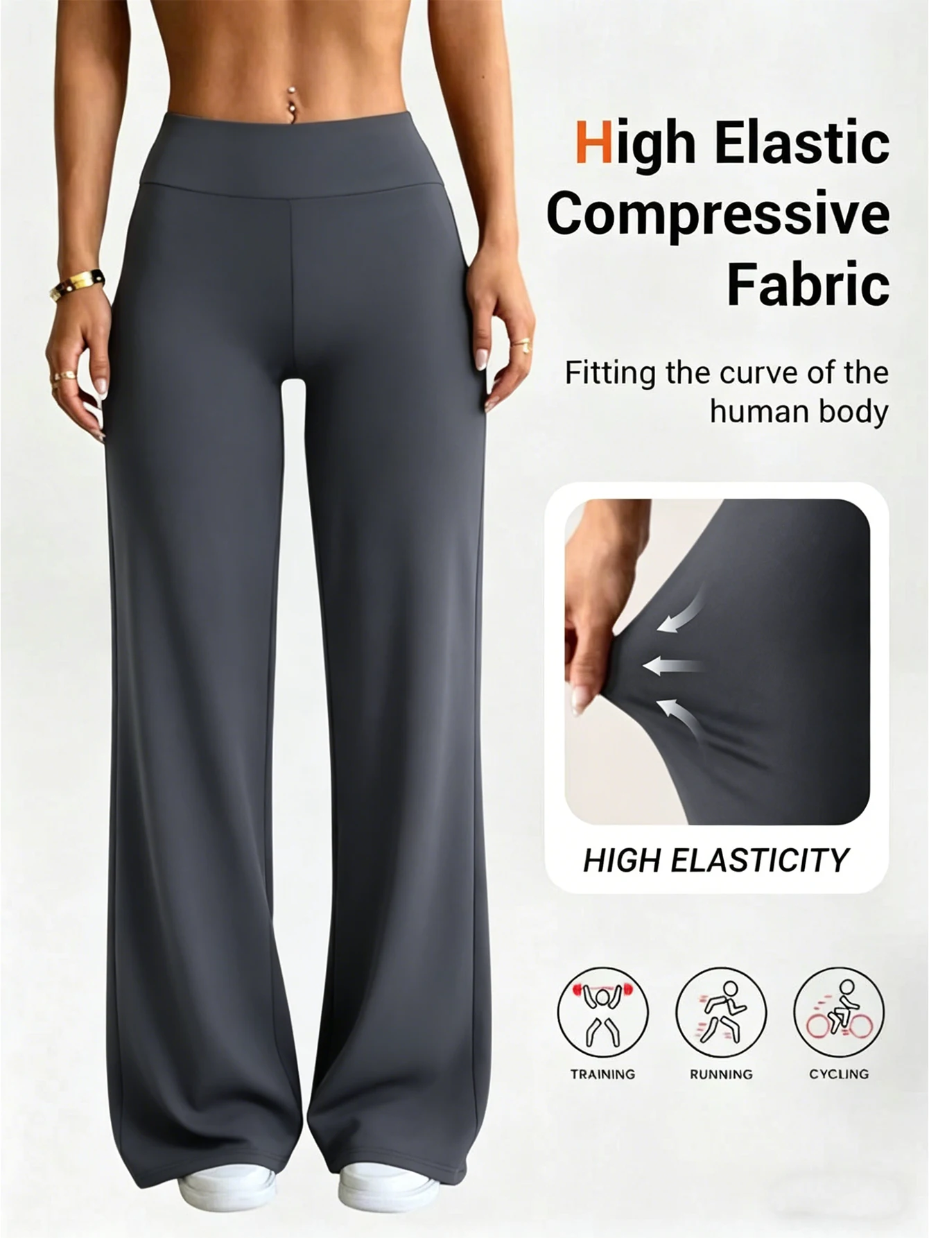 High Waist Straight Pants, Sports Long Pants, Straight Leg, Comfortable Breathable Fabric, Slim Legs, Fashion Casual Trousers
High Waist Straight Pants, Sports Long Pants, Straight Leg, Comfortable Breathable Fabric, Slim Legs, Fashion Casual Trousers