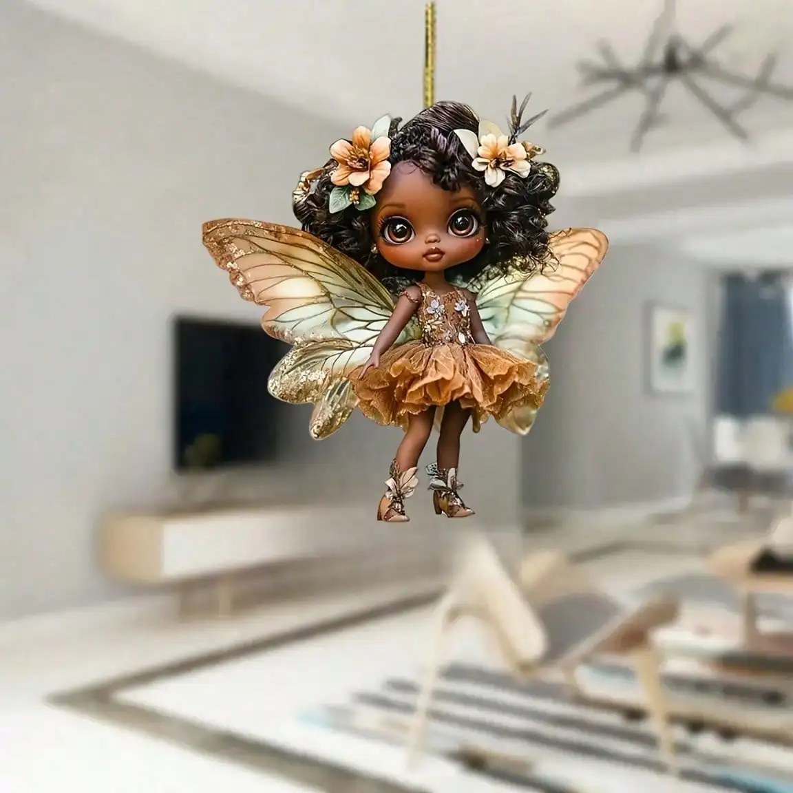 1 Bohemian Fairy Ornament, 2D Flat Fairy Pendant, Perfect for Home, Car Mirror, Keychain, Backpack & Holiday Decoration
1 Bohemian Fairy Ornament, 2D Flat Fairy Pendant, Perfect for Home, Car Mirror, Keychain, Backpack & Holiday Decoration