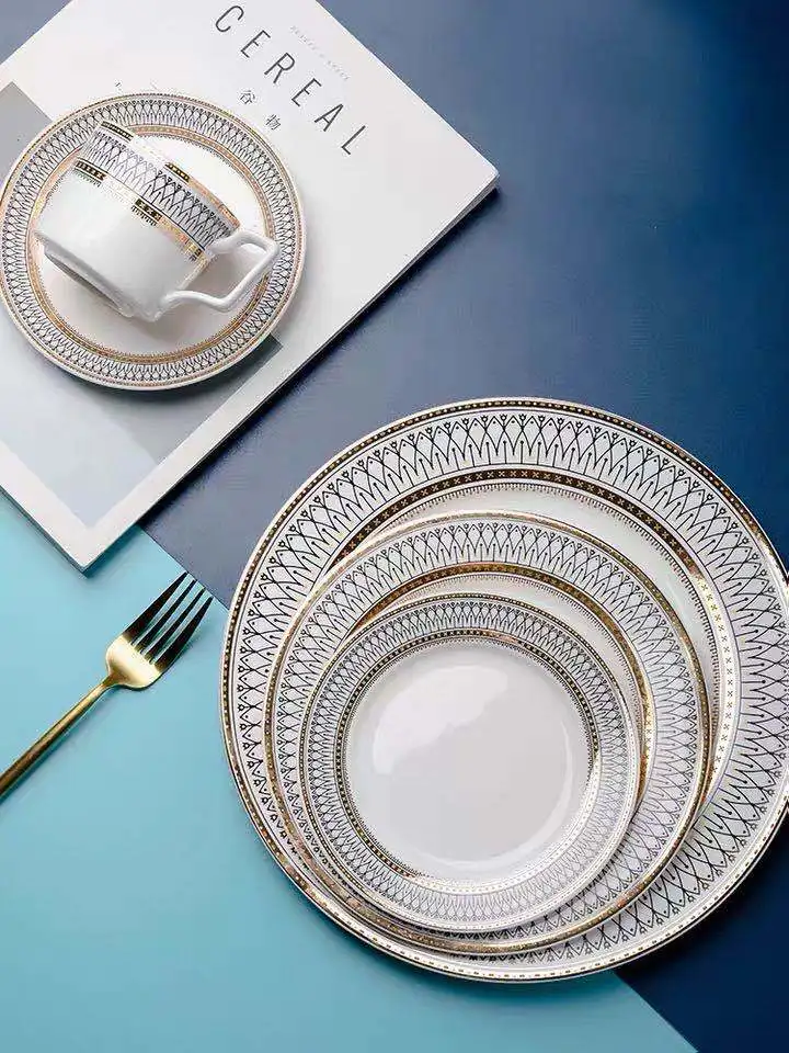 Nordic Luxury Dinner Plates Rice Bowl Soup Plate Serving Cake Dessert Plate Rack Set Decorative Dinnerware for Wedding Party
Nordic Luxury Dinner Plates Rice Bowl Soup Plate Serving Cake Dessert Plate Rack Set Decorative Dinnerware for Wedding Party