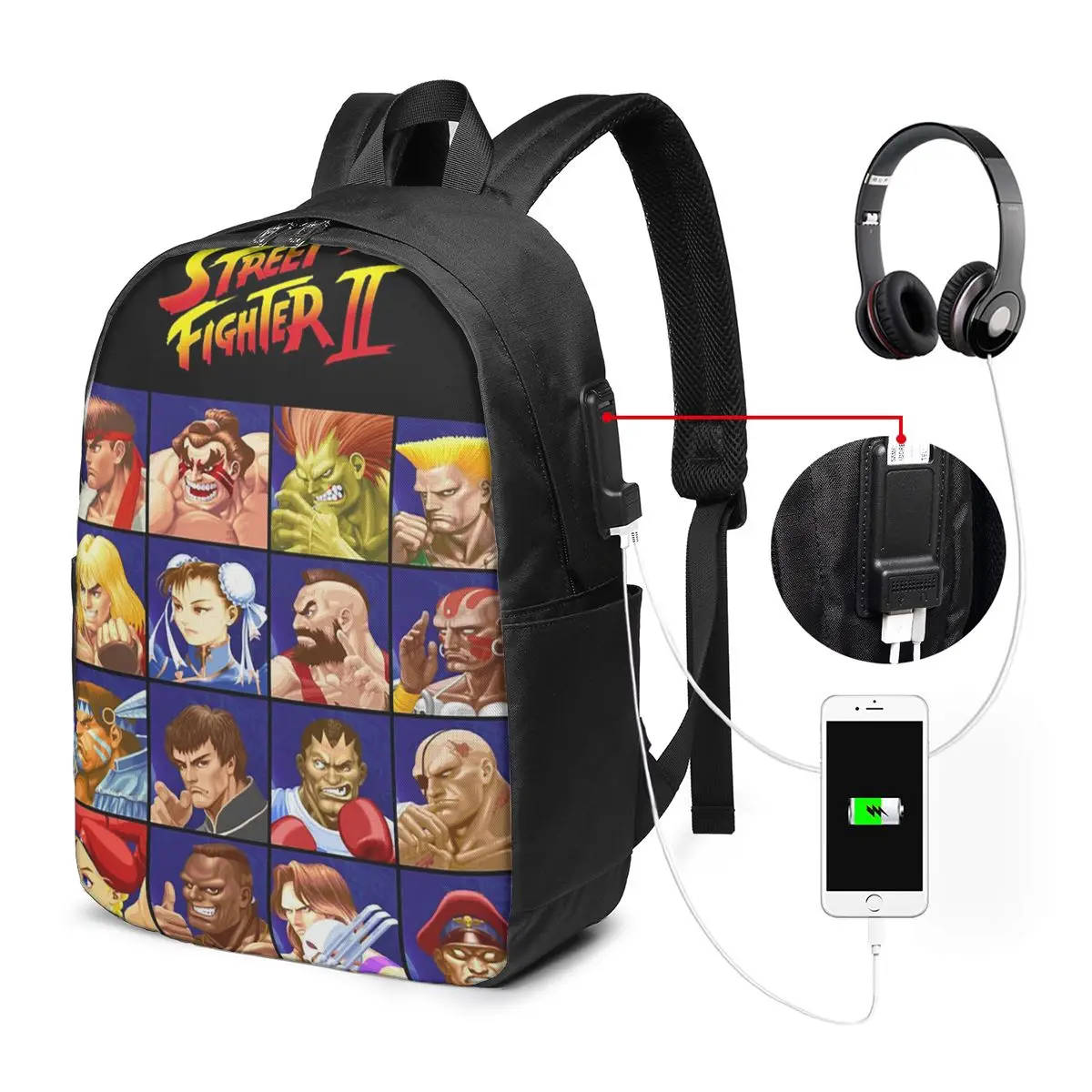 Defeated Portraits Super Street Fighter Backpack Travel Notebook Bag Computer College Student School Bag Laptop
Defeated Portraits Super Street Fighter Backpack Travel Notebook Bag Computer College Student School Bag Laptop