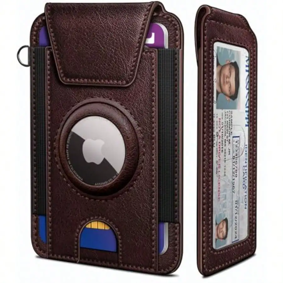 Ultra Slim Men's Card Holder, RFID Blocking Minimalist Wallet with Magnetic Flap, 0.25 Inch Thin No Bulge Pocket Wallet
Ultra Slim Men's Card Holder, RFID Blocking Minimalist Wallet with Magnetic Flap, 0.25 Inch Thin No Bulge Pocket Wallet